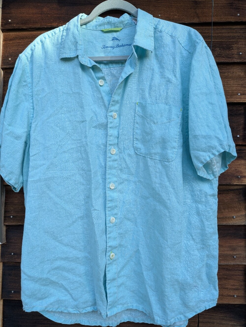 Tommy Bahama Linen Vacation Summer Date Night Shirt Size Large